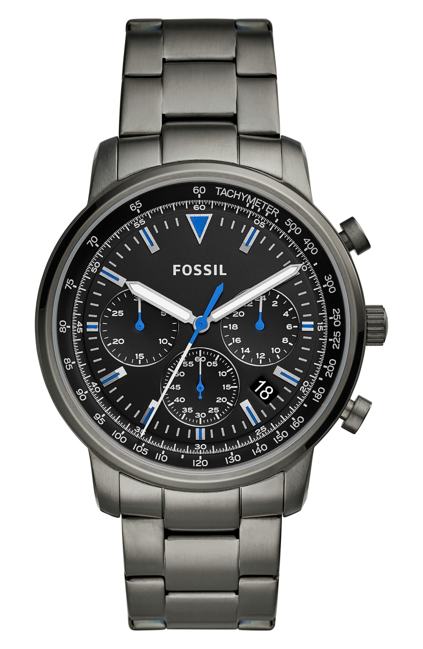 Fossil-Goodwin-Smoke-roestvrij-stalen-chronograaf-HerenhorlogeFS5518