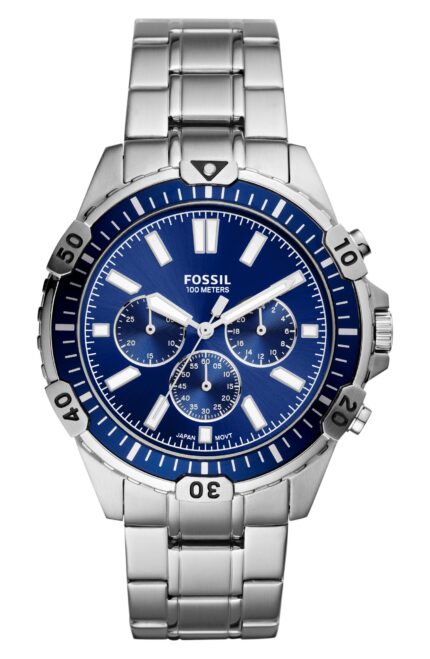 Fossil Heren Garrett chronograaf roestvrij stalen horloge FS5623