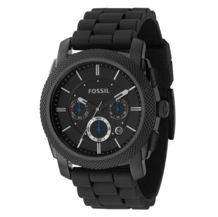 Fossil Heren Machine chronograaf zwartkleurig roestvrijstalen horloge FS4487
