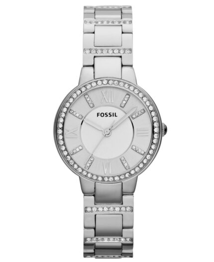 Fossil Heren Virginia roestvrijstalen glitterhorloge ES3282
