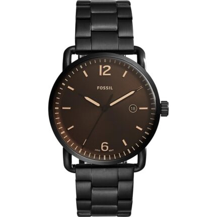 Fossil HerenhorlogeCommuter FS5277 zwart roestvrij staal quartz modehorloge