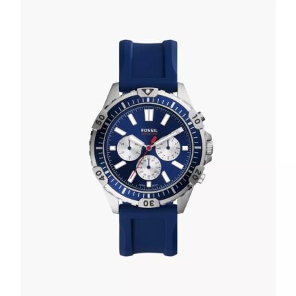 Fossil HerenhorlogeGarrett Chronograaf Silikon Marine FS5709