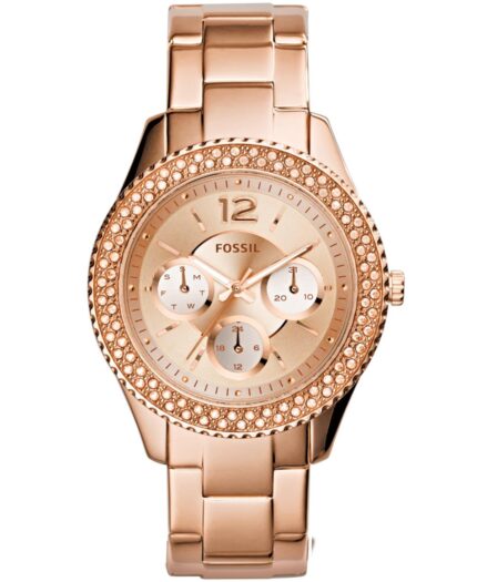Fossil Stella multifunctioneel Es3590 dameshorloge met kristallen accenten