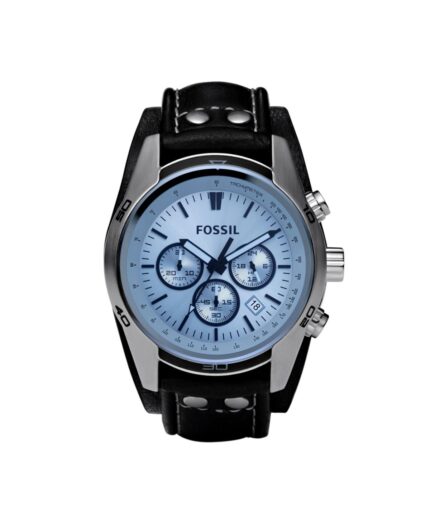 Fossil chronograaf manchethorloge, 44 mm in blauw CH2564