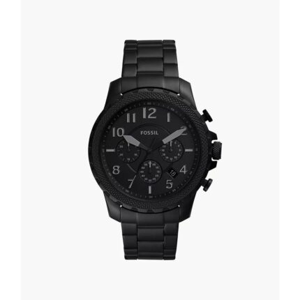 Fossil heren Bowman chronograaf zwart roestvrij stalen horloge FS5603