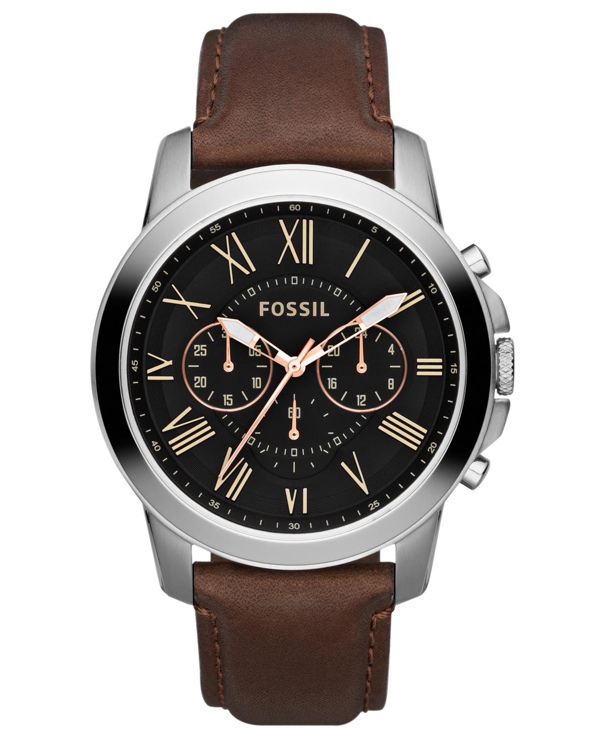 Fossil-heren-Grant-chronograaf-Rosegoudkleurig-roestvrij-stalen-horloge-FS5068