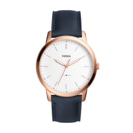 Fossil het minimalistische Herenhorlogemet witte wijzerplaat FS5371