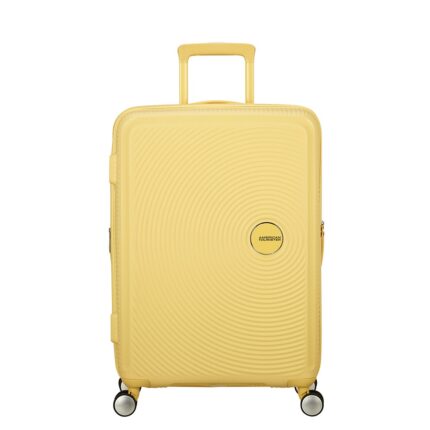 Geel American Tourister Soundbox Spinner 67 Expandable Pastel Yellow