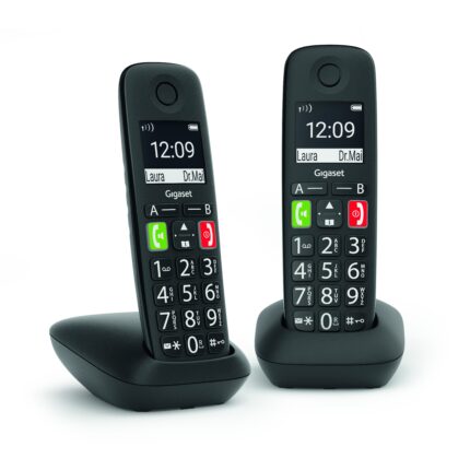 Gigaset E290 Duo Huistelefoon Zwart