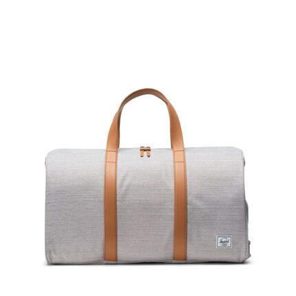 Grijs Herschel Novel Duffle Reistas Light Grey Crosshatch