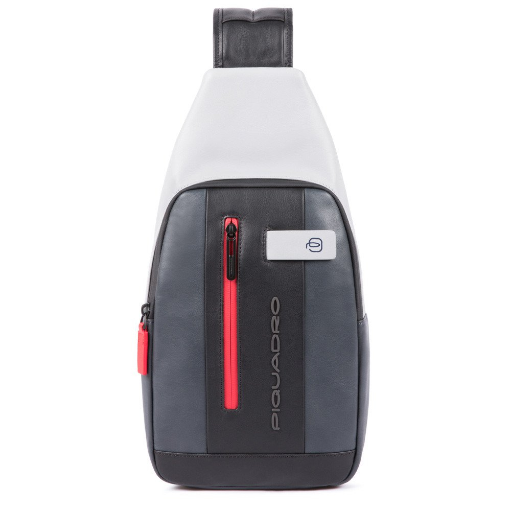 Grijs-Piquadro-Urban-Mono-Sling-Bag-BlackGrey