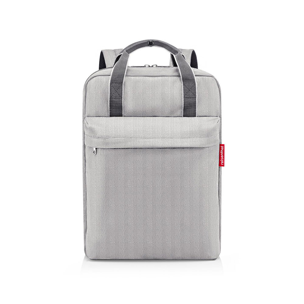 Grijs-Reisenthel-Allday-Backpack-M-Herringbone-Grey