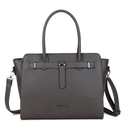 Grijs Wimona Sienna Schoudertas Laptop 15.6" Grey