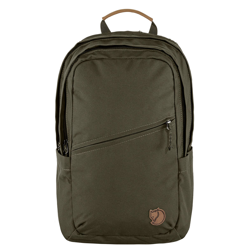 Groen-Fjallraven-Raven-20-L-Backpack-Dark-Olive