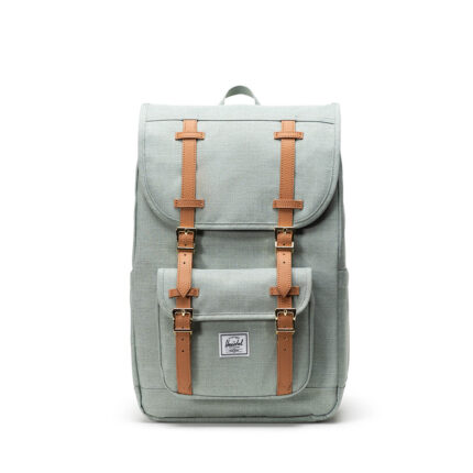 Groen Herschel Little America Mid Volume Rugzak Iceberg Green Crosshatch