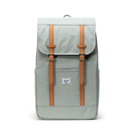 Groen Herschel Retreat Backpack Rugzak Iceberg Green Crosshatch