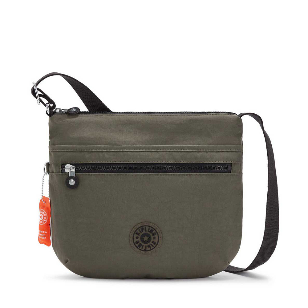 Groen-Kipling-Arto-Schoudertas-Green-Moss
