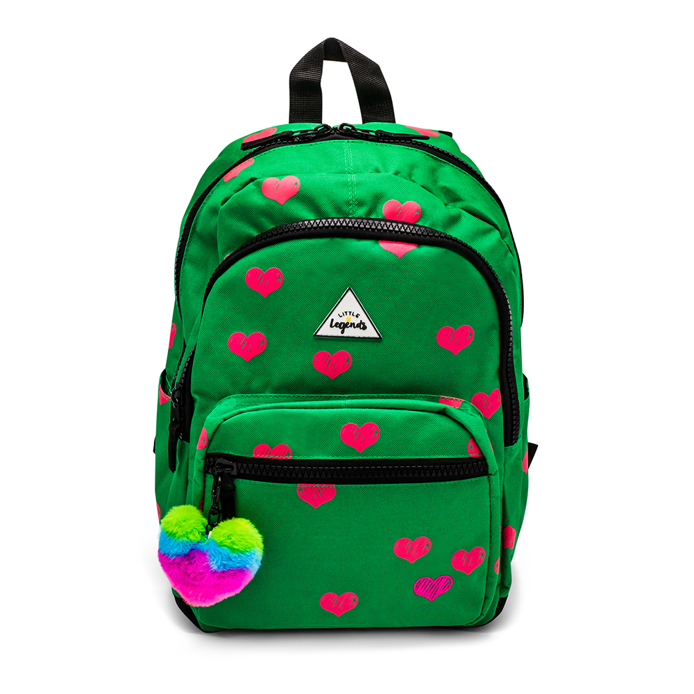 Groen-Little-Legends-Kinderrugzak-Large-Heart