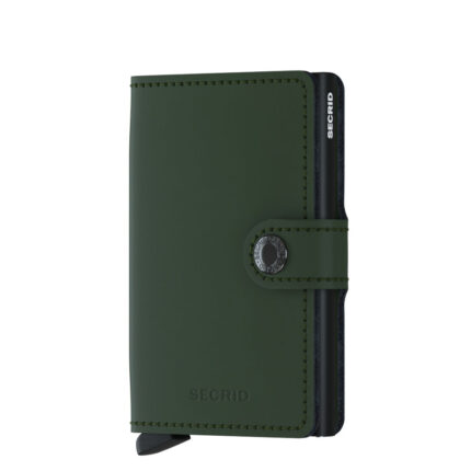 Groen Secrid Mini Wallet Portemonnee Matte Green Black