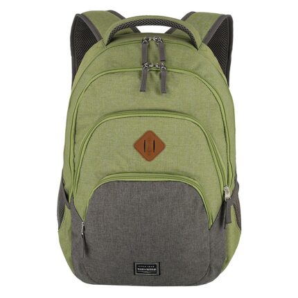 Groen Travelite Basics Backpack Melange Green/Grey