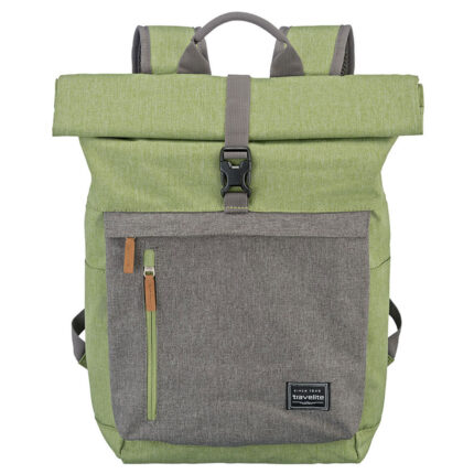 Groen Travelite Basics Rollup Backpack Green/Grey