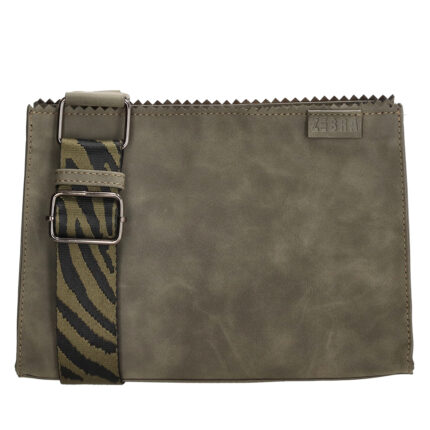 Groen Zebra Trends Naturel Bag Kartel Crossbody Merel Olijfgroen
