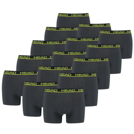Head Boxershorts 15-pack Phantom / Lime Punch-XXL