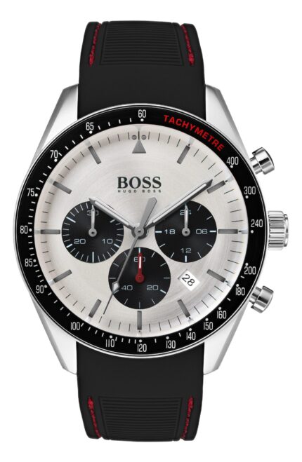 Hugo Boss Trophy chronograaf horloge met siliconen band, 44 mm