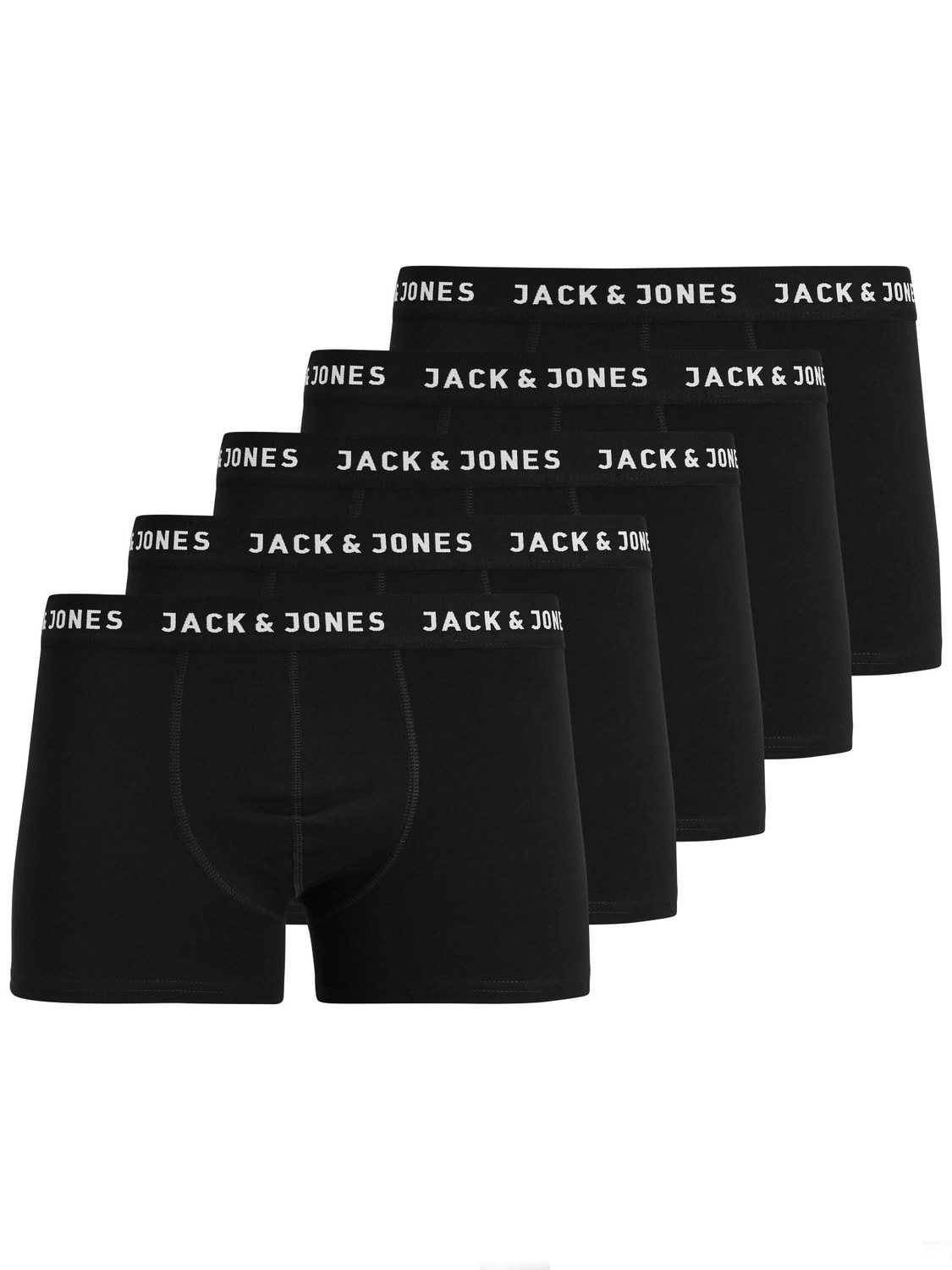 Jack-Jones-Boxershorts-JACHUEY-Trunks-5-pack-Zwart-L