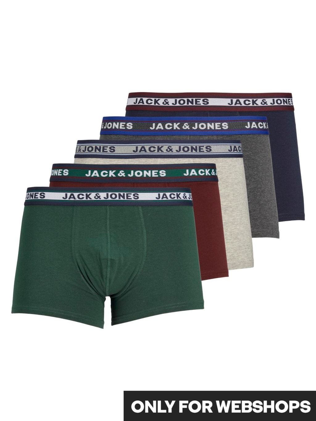 Jack-Jones-Boxershorts-JACOLIVER-Trunks-5-pack-Multicolor-XXL