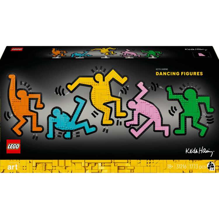 LEGO-Art-Keith-Haring-Dansende-figuren-Constructiespeelgoed
