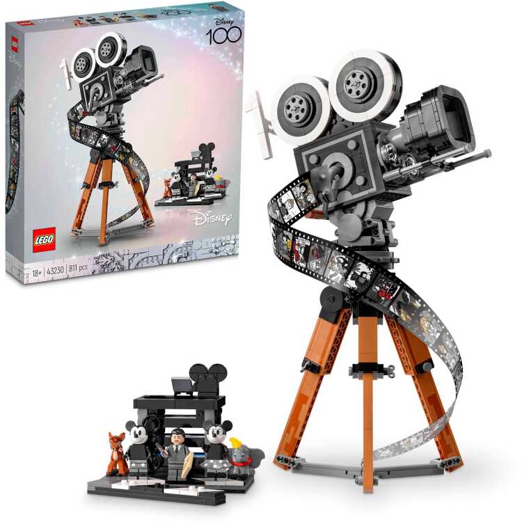 LEGO-Disney-Walt-Disney-eerbetoon-camera-Constructiespeelgoed