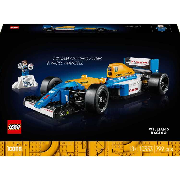 LEGO-Icons-Williams-Racing-FW14B-en-Nigel-Mansell-Constructiespeelgoed