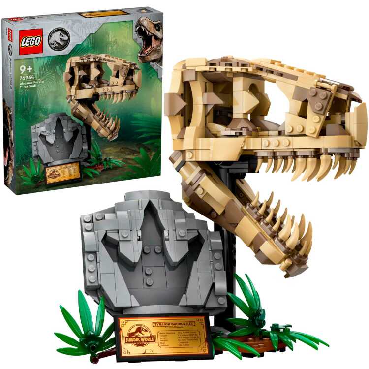 LEGO-Jurassic-World-Dinosaurusfossielen-T.-rex-schedel-Constructiespeelgoed