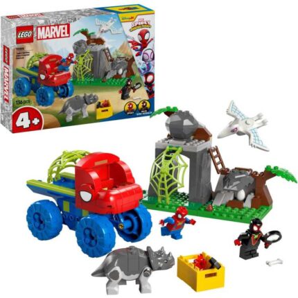 LEGO Marvel Spidey And His Amazing Friends - Team Spidey reddingsmissie met dinotruck Constructiespeelgoed