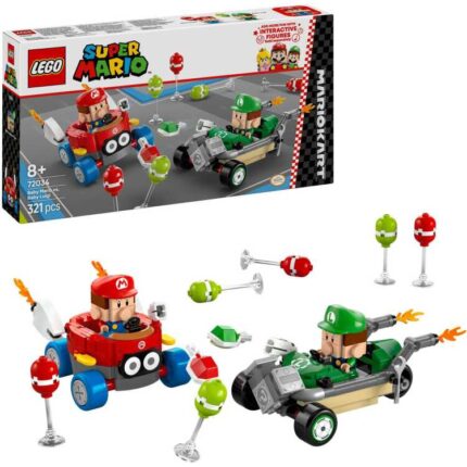 LEGO Super Mario - Mario Kart - Baby Mario vs. Baby Luigi Constructiespeelgoed