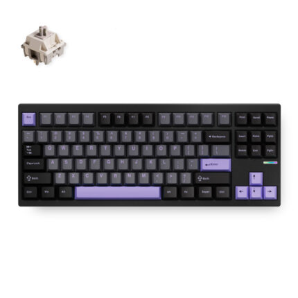 MCHOSE GX87 Ultra: Black Anodic Oxidation Vintage White Aluminum Custom Mechanical toetsenbord