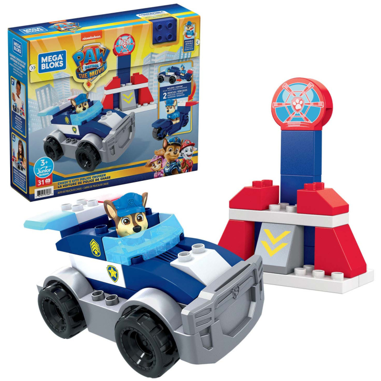 Mattel-PAW-Patrol-The-Movie-Chases-City-Police-Cruiser-Set-Constructiespeelgoed