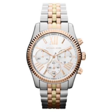 Michael Kors Dames Lexington MK5735 Wit roestvrijstalen quartz modehorloge