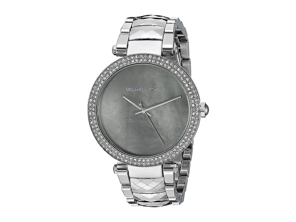 Michael-Kors-Dames-Parker-MK6424-zilver-roestvrij-staal-Japans-quartz-duikhorloge