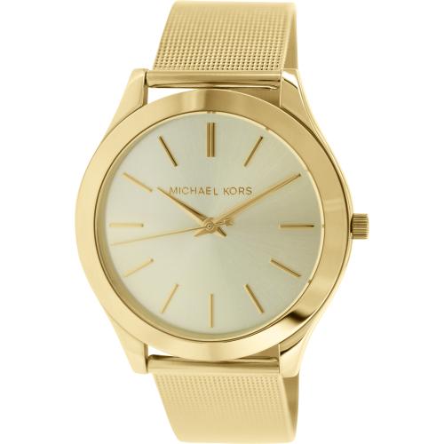 Michael-Kors-Dames-Slim-Runway-MK3282-Goud-roestvrij-staal-quartz-modehorloge