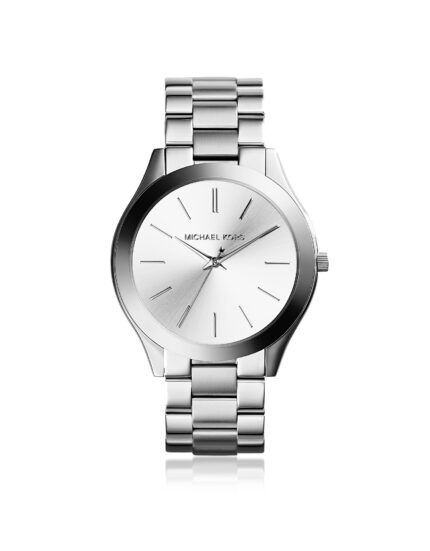 Michael Kors Heren Runway MK3178 zilveren roestvrijstalen quartz modehorloge