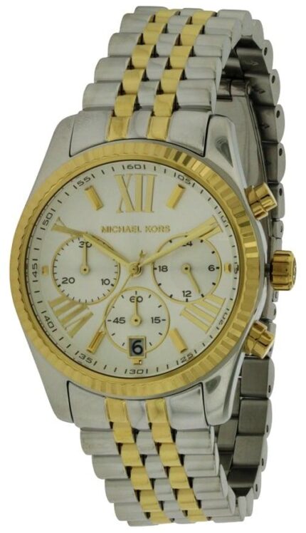 Michael Kors dames Lexington MK5955 zilveren roestvrijstalen quartz modehorloge