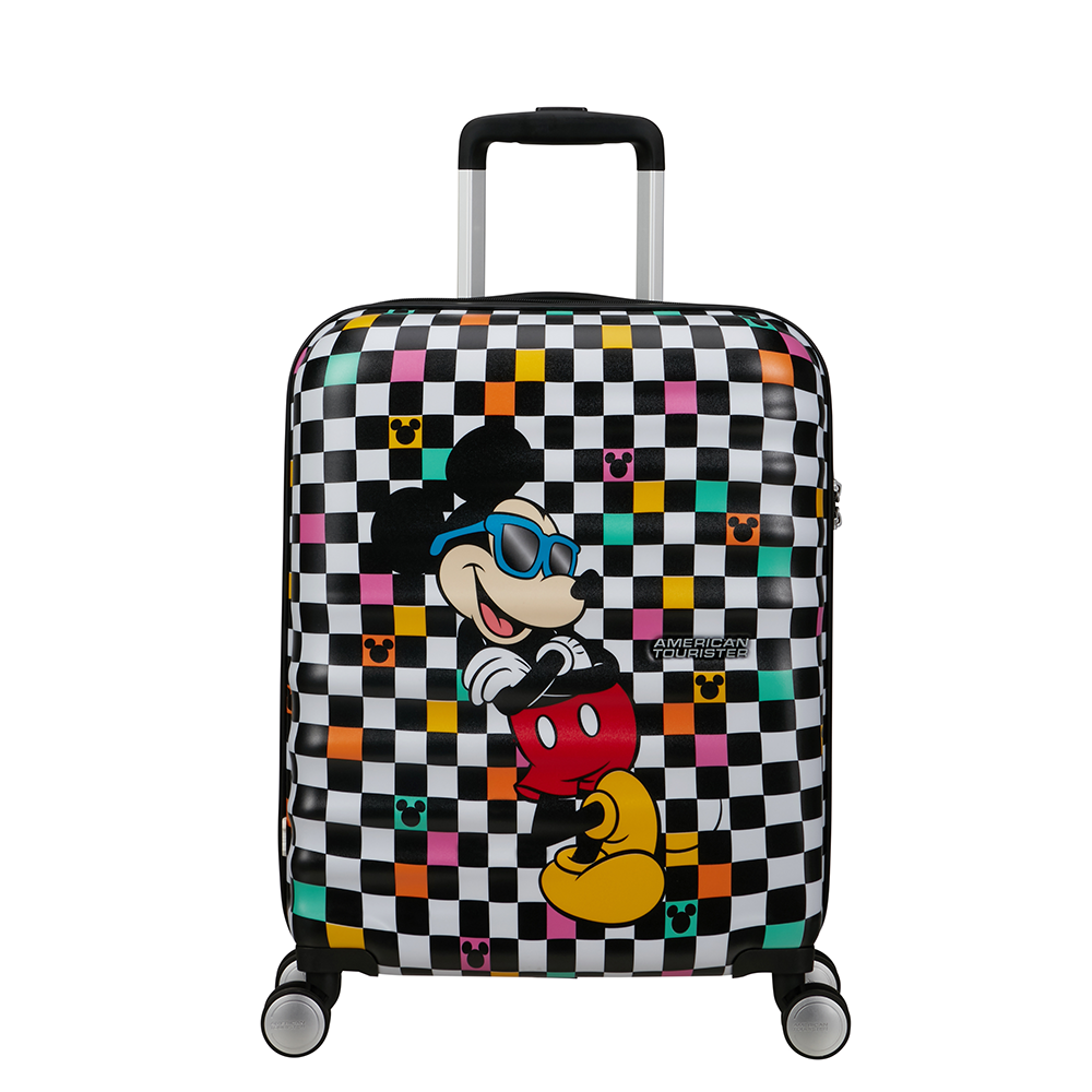Multikleur-American-Tourister-Wavebreaker-Disney-Spinner-55-cm-Mickey-Check