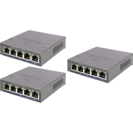 Netgear ProSAFE GS105E v2, 3 pack switch