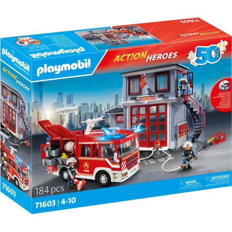 PLAYMOBIL-Action-Heroes-Brandweer-megaset-Constructiespeelgoed