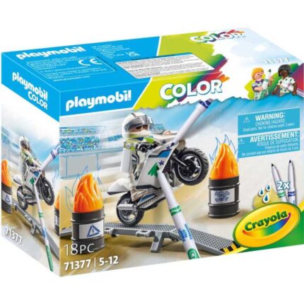 PLAYMOBIL Color - Motorcrossmotor Constructiespeelgoed
