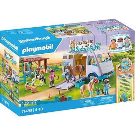 PLAYMOBIL Horses of Waterfall - Mobiele manege Constructiespeelgoed