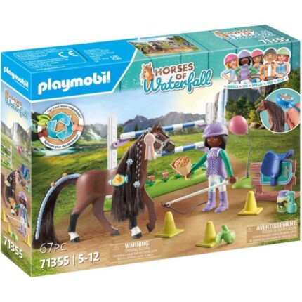 PLAYMOBIL Horses of Waterfall - Zoe en Blaze speelset Constructiespeelgoed