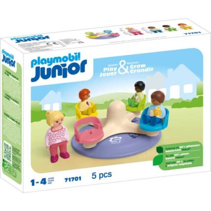 PLAYMOBIL Junior - Cijfercarrousel Constructiespeelgoed